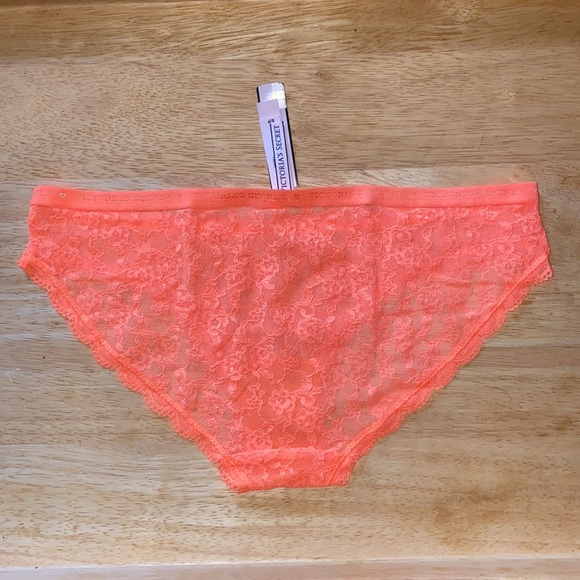 Victorias Secret Lace Underwear Size S Orange - Picture 3 of 3